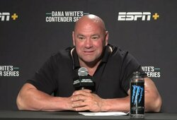 „Genijumi“ F.Ngannou vadinęs UFC prezidentas paaiškino, kodėl paslaptingai dingo iš „UFC 270“ turnyro ir neužjuosė čempiono diržo
