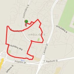 Bėgimo trasa Viršuliškėse
