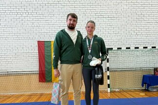 Beatričė Žilionytė su treneriu | Organizatorių nuotr.