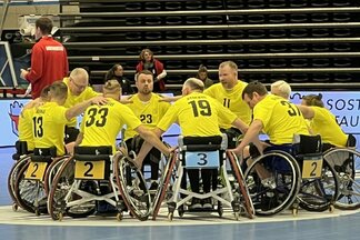 Lietuvos rankinio vežimėliuose rinktinė | rankinis.lt nuotr.