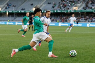 „Kauno Žalgiris“ – „Dinamo“ rungtynių akimirka | Eriko Ovčarenko / BNS foto nuotr.