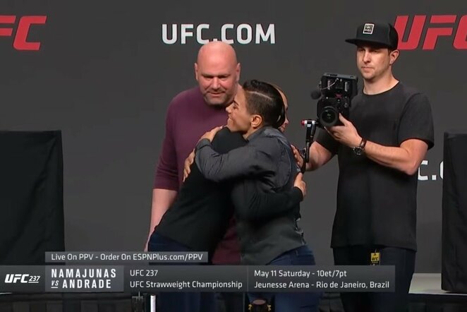 Rose Namajunas ir Jessica Andrade | Youtube.com nuotr.