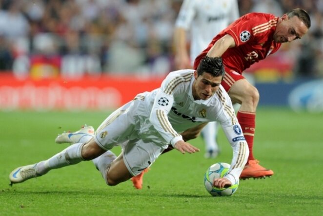 C.Ronaldo ir F.Ribery | AP nuotr.