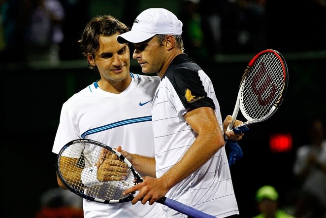 Andy Roddickas ir Rogeris Federeris | AFP/Scanpix nuotr.