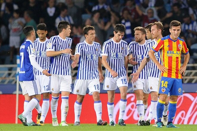 „Real Sociedad“ - „Valencia“ rungtynių akimirka | Scanpix nuotr.