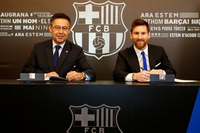 Lionelis Messi pasirašo naują kontraktą | Organizatorių nuotr.