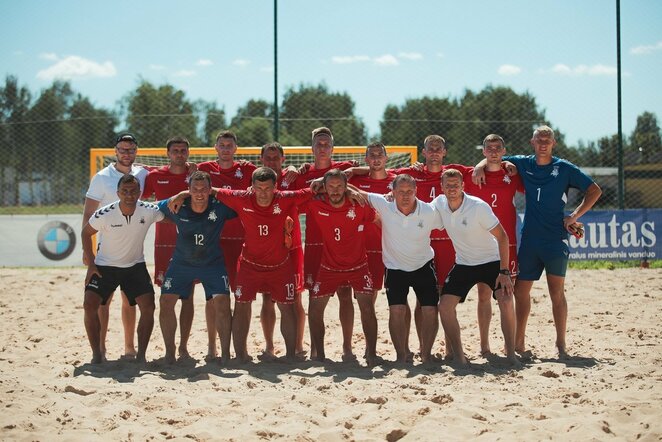 Lietuvos paplūdimio futbolo rinktinė | E.Kinaičio nuotr.