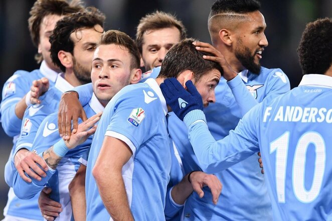 „Lazio“ džiaugiasi įvarčiu| Scanpix nuotr.
