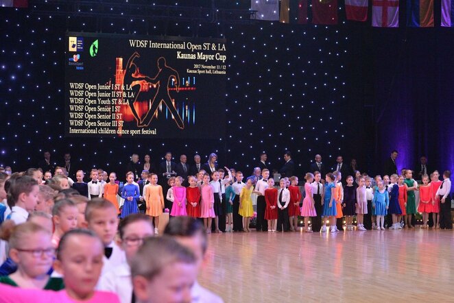 Tarptautinių sportinių šokių varžybų „Kaunas Open“ akimirka | Organizatorių nuotr.