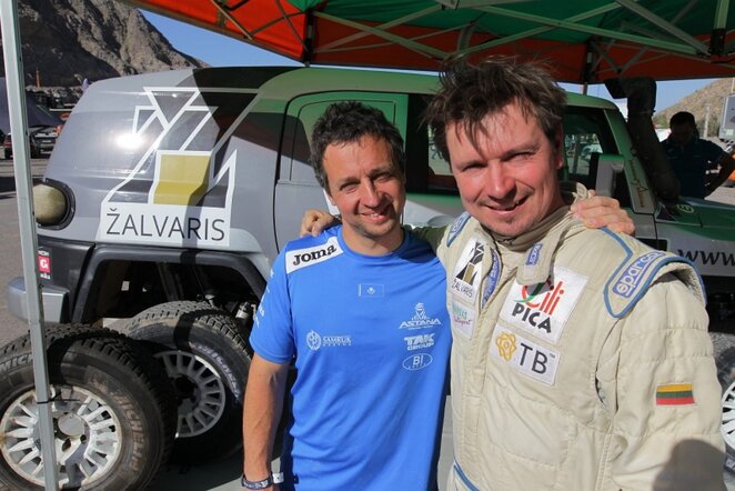 Antanas Juknevičius ir Vytautas Obelevičius | „Žalvaris-Dakar" komandos nuotr.