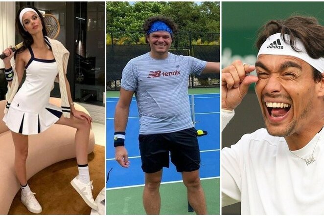 Camille Ringoir, Milošas Raoničius ir Fabio Fognini | „Scanpix“ ir instagram.com nuotr.