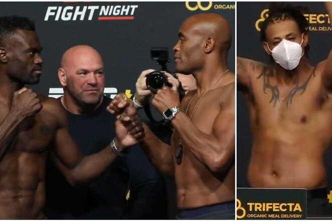 Uriah Hallas, Andersonas Silva ir Gregas Hardy | „Twitter“ nuotr.