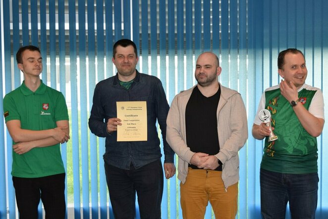Lietuvos nacionalinė ekipa – Kevinas Kuznecovas, Martynas Limontas, Dmitrijus Chocenka, Vidmantas Satkus (Vilimanto Satkaus nuotr.) | Organizatorių nuotr.