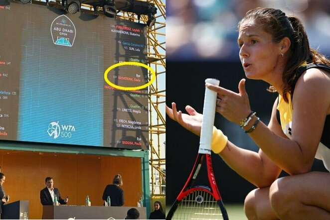 Burtų traukimas ir Darija Kasatkina | „Scanpix“ ir instagram.com nuotr.