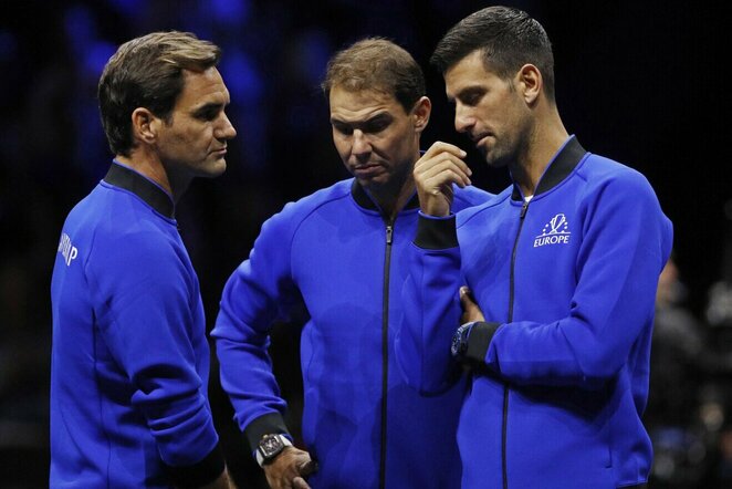 Rogeris Federeris, Rafaelis Nadalis ir Novakas Djokovičius | Scanpix nuotr.