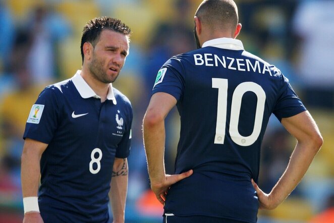 Mathieu Valbuena ir Karimas Benzema | Scanpix nuotr.