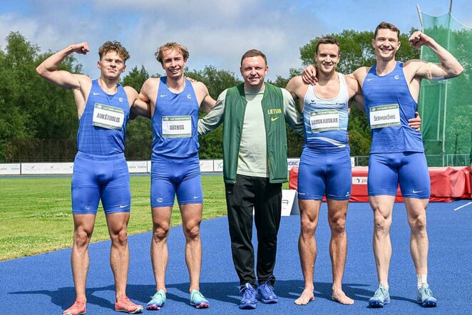 Gediminas Truskauskas, Lukas Šermukšnis, Edvardas Aukštuolis ir Lukas Sutkus | Alfredo Pliadžio nuotr.