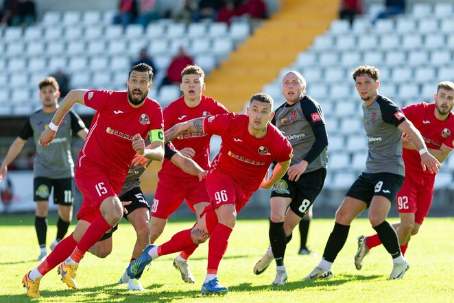 „Sūduvos“ ir „Džiugo“ rungtynių akimirka | fksuduva.lt nuotr.