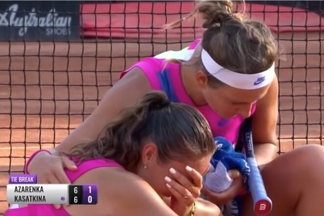 Darija Kasatkina ir Viktorija Azarenka | Youtube.com nuotr.