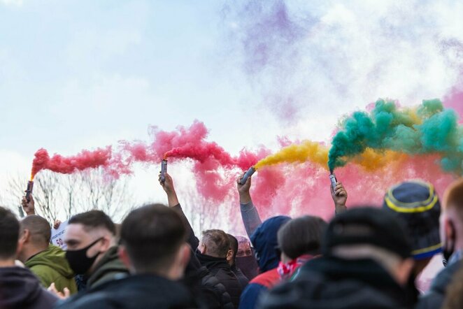 „Man Utd“ fanų protestas | Scanpix nuotr.