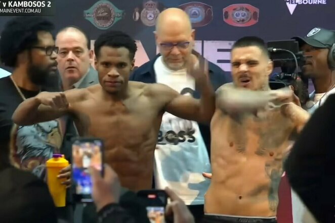 Devinas Haney ir George'as Kambosos | „Stop“ kadras