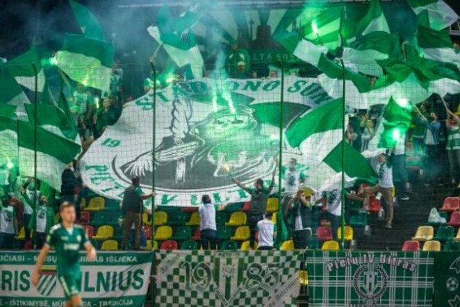 Vilniaus „Žalgirio“ fanai | Elvio Žaldario nuotr.