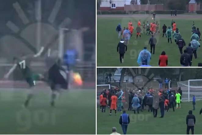 Muštynės Rusijoje | Youtube.com nuotr.