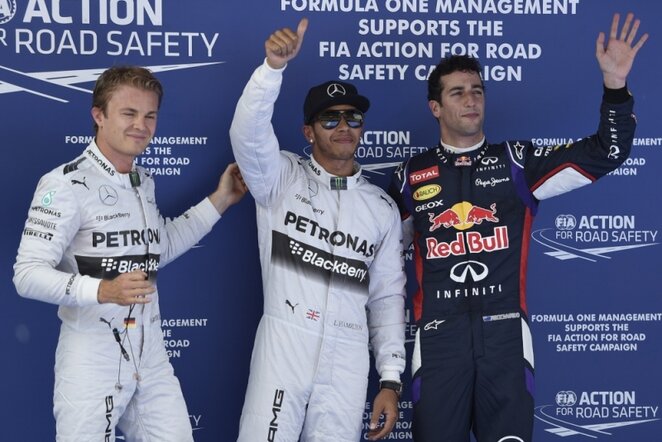 Lewisas Hamiltonas (viduryje) | AFP/Scanpix nuotr.