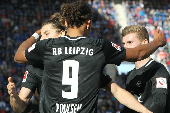 „Hoffenheim“ – „RB Leipzig“ rungtynių akimirka | Scanpix nuotr.