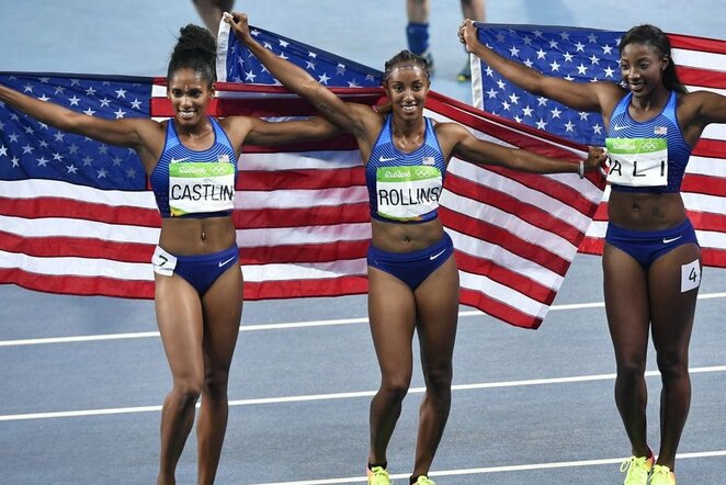 Brianna Rollins, Nia Ali ir Kristi Castlin | Scanpix nuotr.