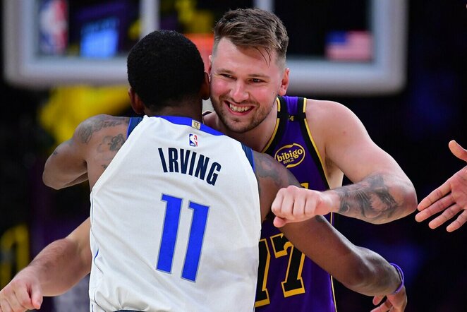 Luka Dončičius ir Kyrie Irvingas | Scanpix nuotr.