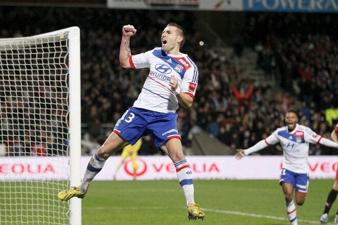 „Lyon“ džiaugiasi įvarčiu | AFP/Scanpix nuotr.