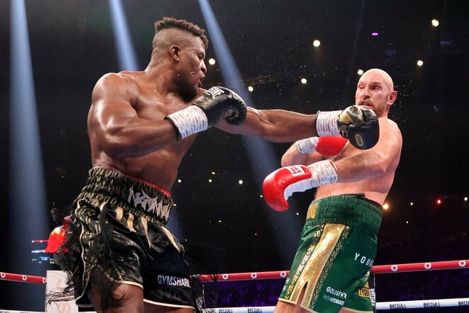 Francis Ngannou ir Tysonas Fury | Scanpix nuotr.