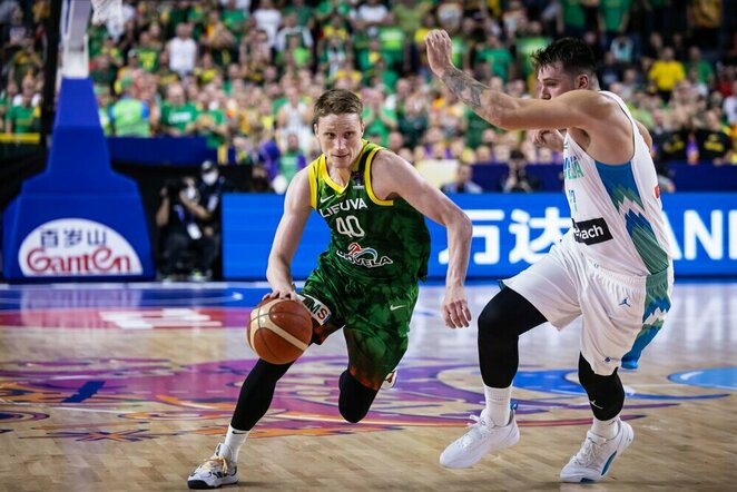 Lietuva – Slovėnija rungtynių akimirka | FIBA nuotr.