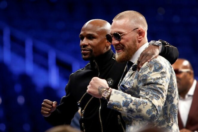 Floydas Mayweatheris ir Conoras McGregoras | Scanpix nuotr.