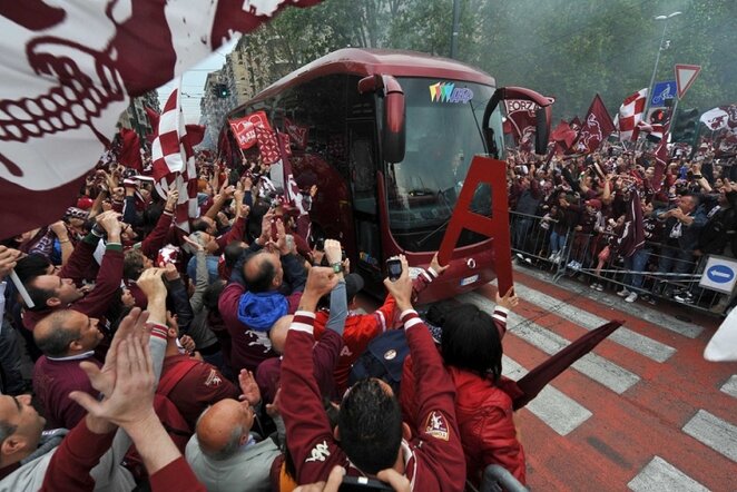 „Torino“ fanai pradėjo džiaugtis jau prieš rungtynes | LaPresse/Scanpix nuotr.
