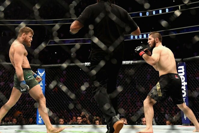 Conoras McGregoras ir Chabibas Nurmagomedovas | Scanpix nuotr.