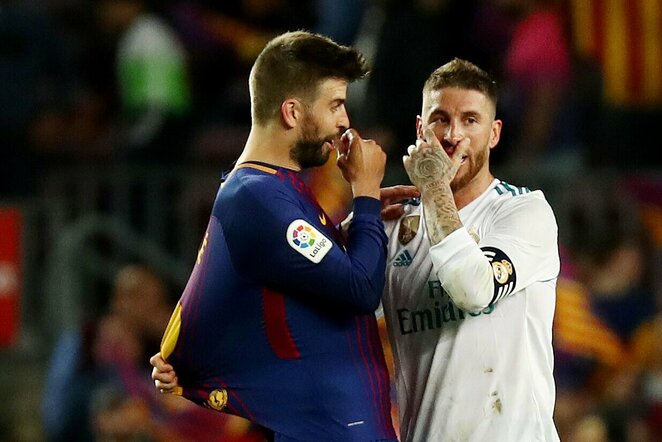 Gerardas Pique ir Sergio Ramos | Scanpix nuotr.