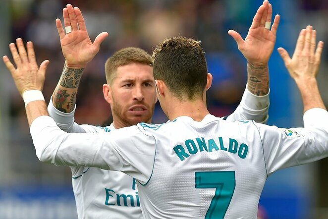 Sergio Ramosas ir Cristiano Ronaldo | Scanpix nuotr.