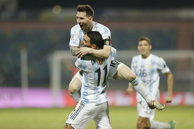 Lionelis Messi ir Angelis di Maria | Scanpix nuotr.