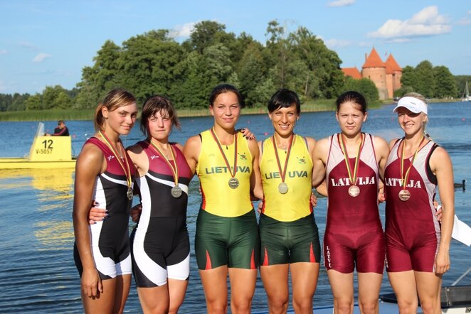 Donata Vištartaitė ir Milda Valčiukaitė (viduryje) | Sportas.lt/Dominyko Genevičiaus nuotr.