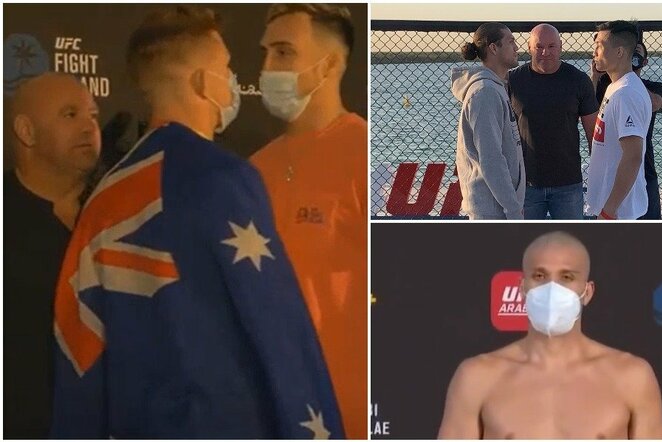 UFC svėrimai ir akistatos | „Twitter“ nuotr.