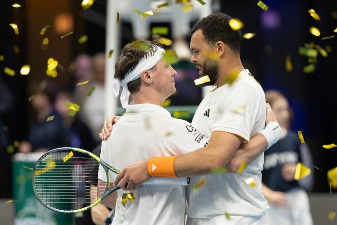 Ričardas Berankis ir Jo-Wilfriedas Tsonga | Sauliaus Čirbos nuotr.