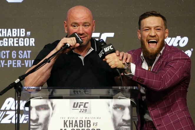 Dana White'as ir Conoras McGregoras | Scanpix nuotr.