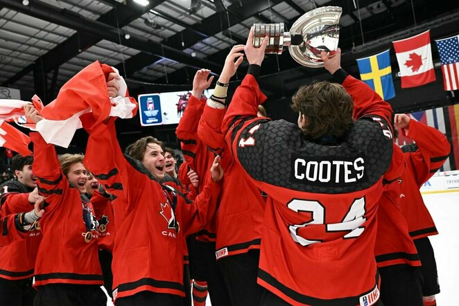 Kanada U-18 – Švedija U-18 rungtynių akimirka | IIHF nuotr.