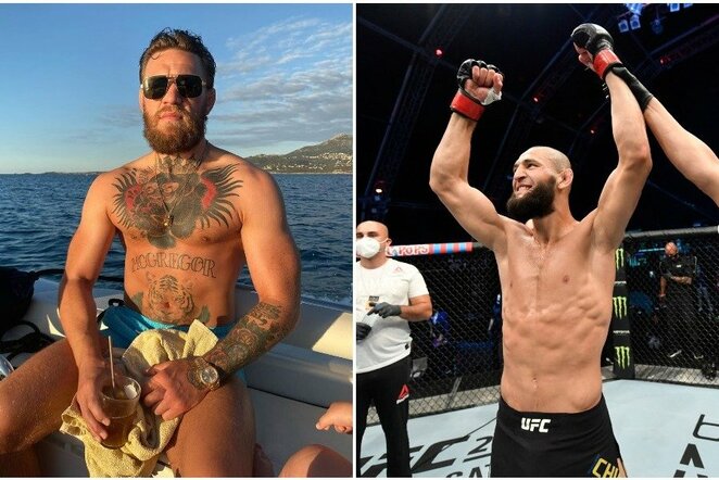 Conoras McGregoras ir Chamzatas Čimajevas | „Scanpix“ ir instagram.com nuotr.