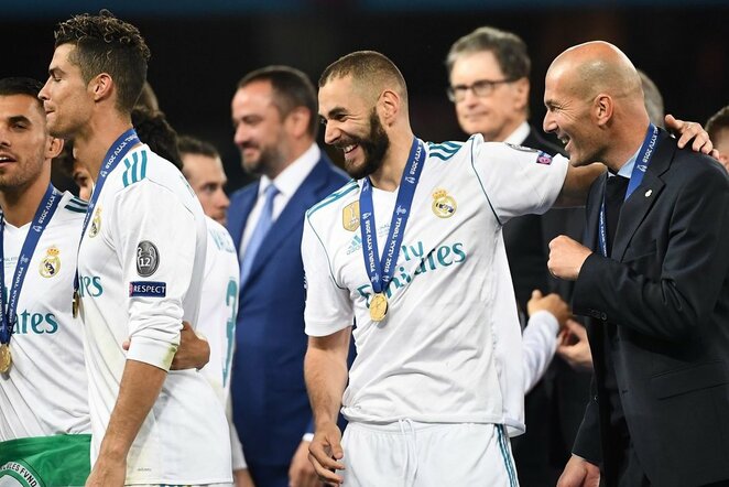 Zinedine'as Zidane'as ir Karimas Benzema | Scanpix nuotr.