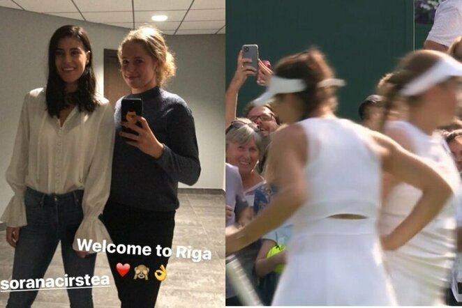 Sorana Cirstea ir Jelena Ostapenko | Instagram.com nuotr
