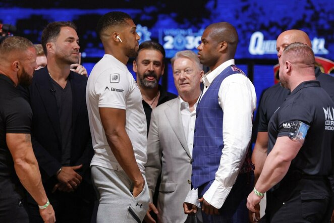 Anthony Joshua ir Danielis Dubois | Scanpix nuotr.