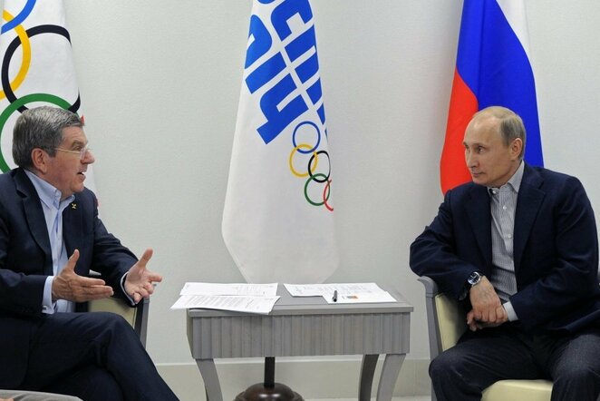 Thomas Bachas ir Vladimiras Putinas | Scanpix nuotr.